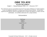 Ode to Joy Orchestra sheet music cover